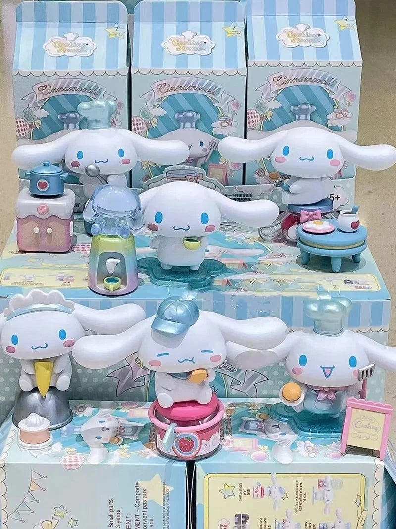 Sanrio Cinnamoroll Cooking House Series Blind Box Figure Collection Ornament Decoration Children'S Toy Gift