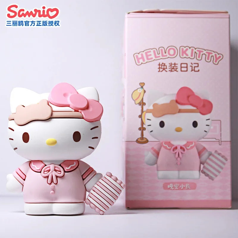 Sanrio Hello Kitty Blind Box Specified Design Princess Dress up Diary Series Anime Action Figure Toy Dressing Birthday Gift Toy