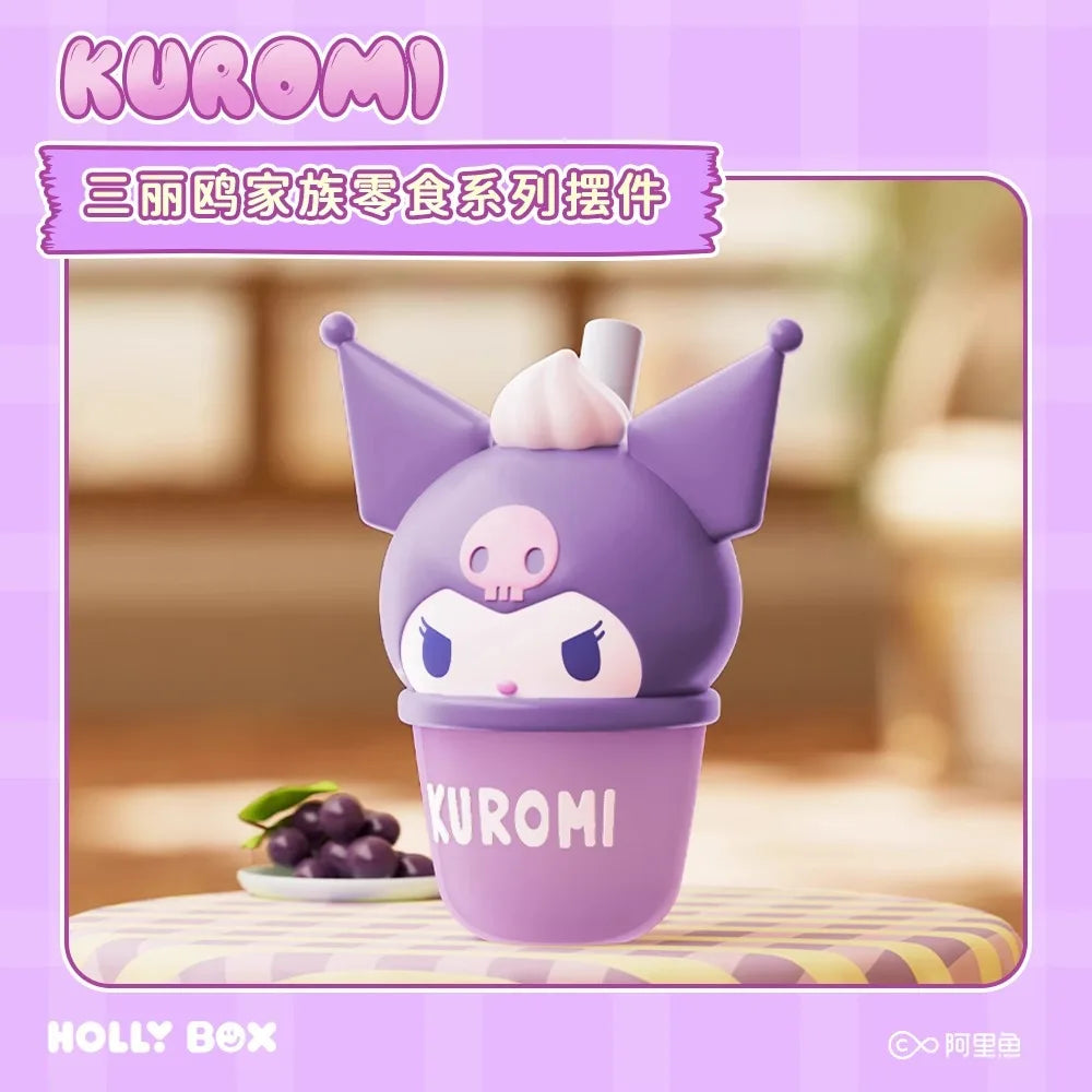 Sanrio Family Snack Series Trendy Toy Blind Bags / Blind Boxes, Kuromi Mini Figure Ornaments Gifts