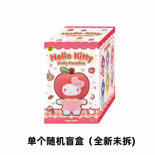 Authentic New TOPTOY Hello Kitty Fruity Paradise Series Plush Blind Box Anime Pendant Cartoon Pendant Doll Guess Bag Girl Gift