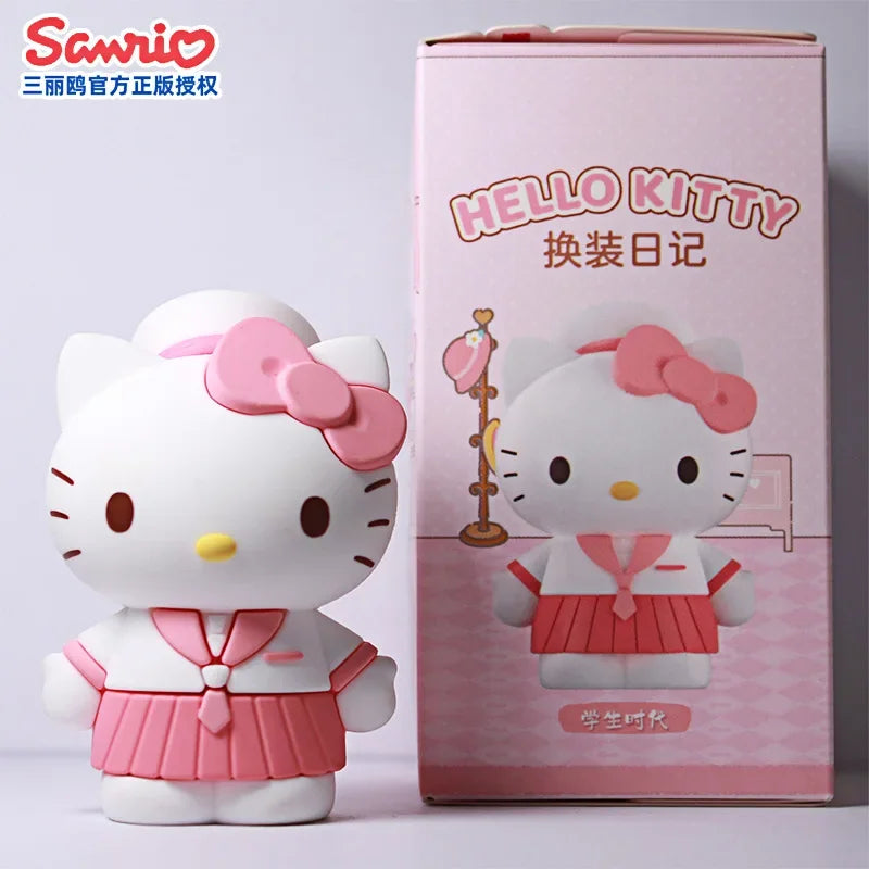 Sanrio Hello Kitty Blind Box Specified Design Princess Dress up Diary Series Anime Action Figure Toy Dressing Birthday Gift Toy