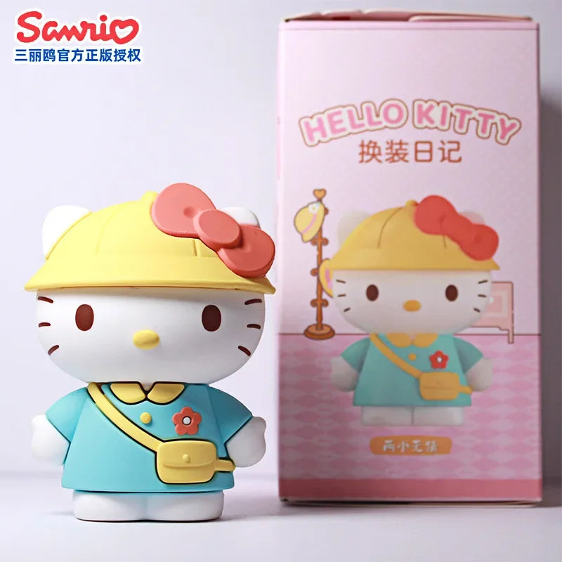 Sanrio Hello Kitty Blind Box Specified Design Princess Dress up Diary Series Anime Action Figure Toy Dressing Birthday Gift Toy