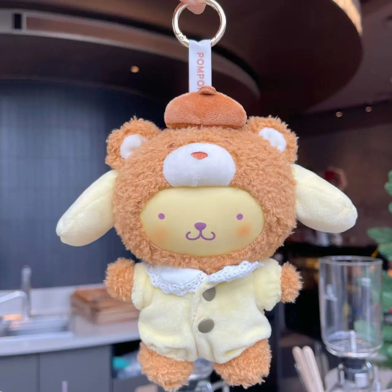 High Quality 1:1 Sanrio Characters Latte Baby Series Kuromi Kittycat Velvet Doll Blind Box Pendant Accessories Birthday Gift