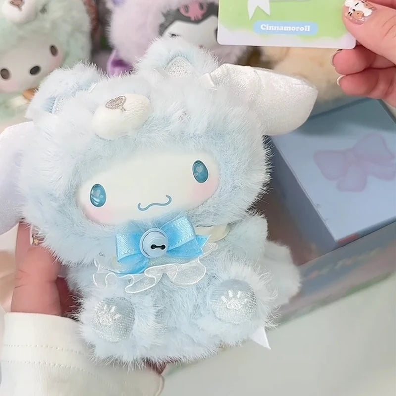 Sanrio Characters Fox Island Blind Box Cinnamoroll Kuromi Vinly Plush Pendants Surprise Box My Melody Anime Doll Mystery Bag Toy