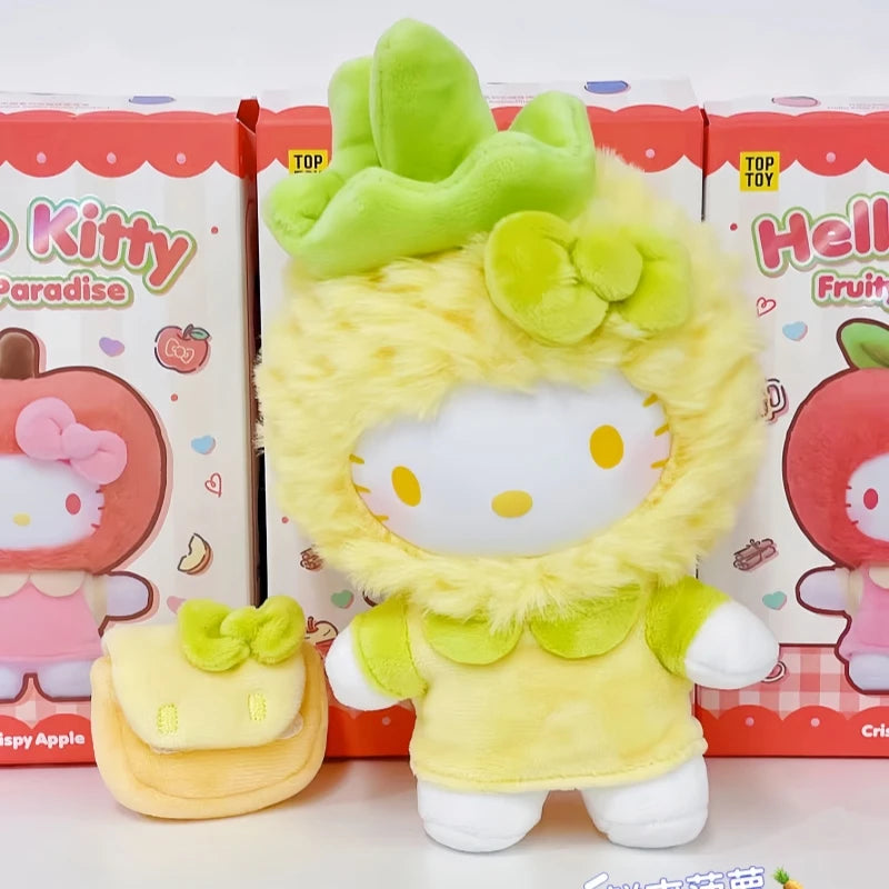 Authentic New TOPTOY Hello Kitty Fruity Paradise Series Plush Blind Box Anime Pendant Cartoon Pendant Doll Guess Bag Girl Gift