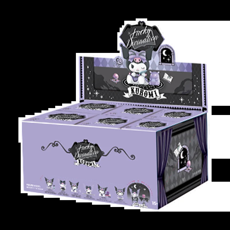 6Pcs Set Sanrio Kuromi Blind Box Lucky Divination Series Action Figure Doll Surprise Box Cute Model Anime Figures Collection Toy