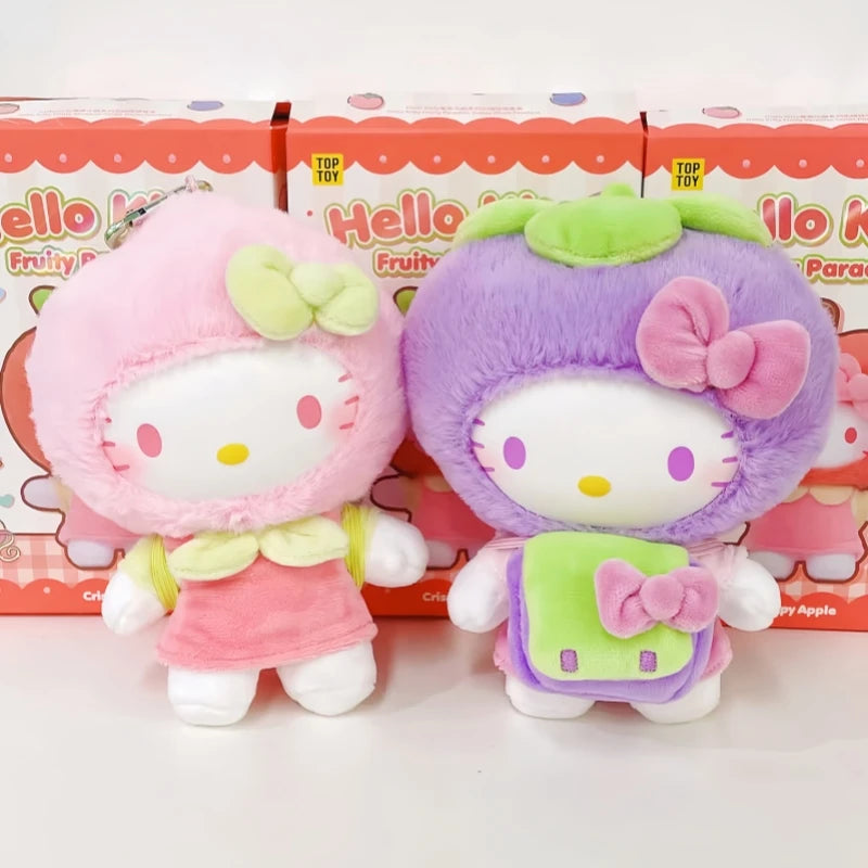 Authentic New TOPTOY Hello Kitty Fruity Paradise Series Plush Blind Box Anime Pendant Cartoon Pendant Doll Guess Bag Girl Gift