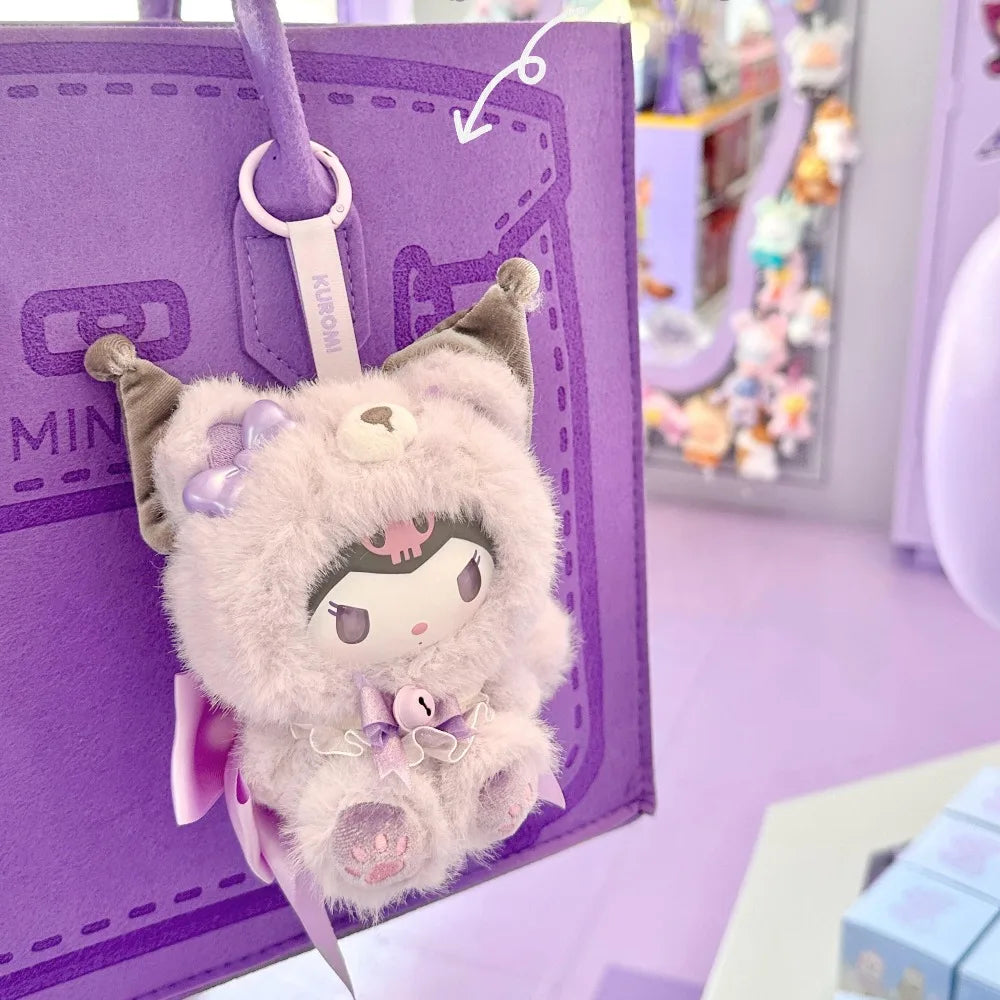 New Genuine Sanrio Characters Fox Island Series Vinyl Blind Box Toys Cartoon Hello Kitty Kuromi Cinnamoroll Pendents Trendy Gift