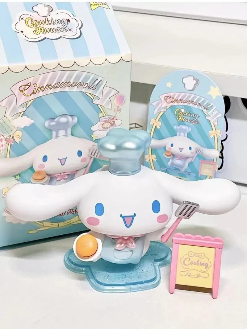 Sanrio Cinnamoroll Cooking House Series Blind Box Figure Collection Ornament Decoration Children'S Toy Gift