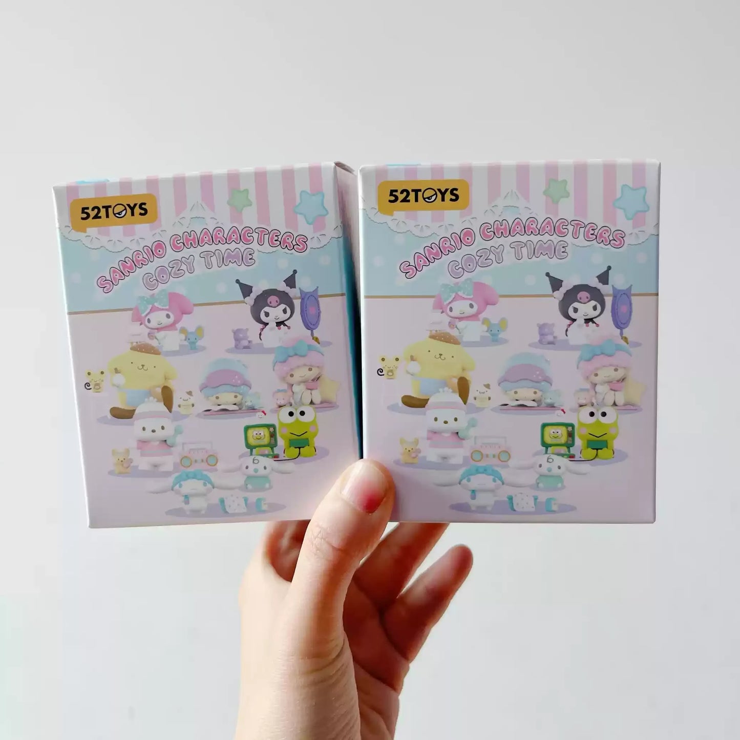 New Genuine Sanrio Characters Cozy Time Series Blind Box Model Hello Kitty Kuromi Melody Collectibles Trendy Toys Girl Kids Gift