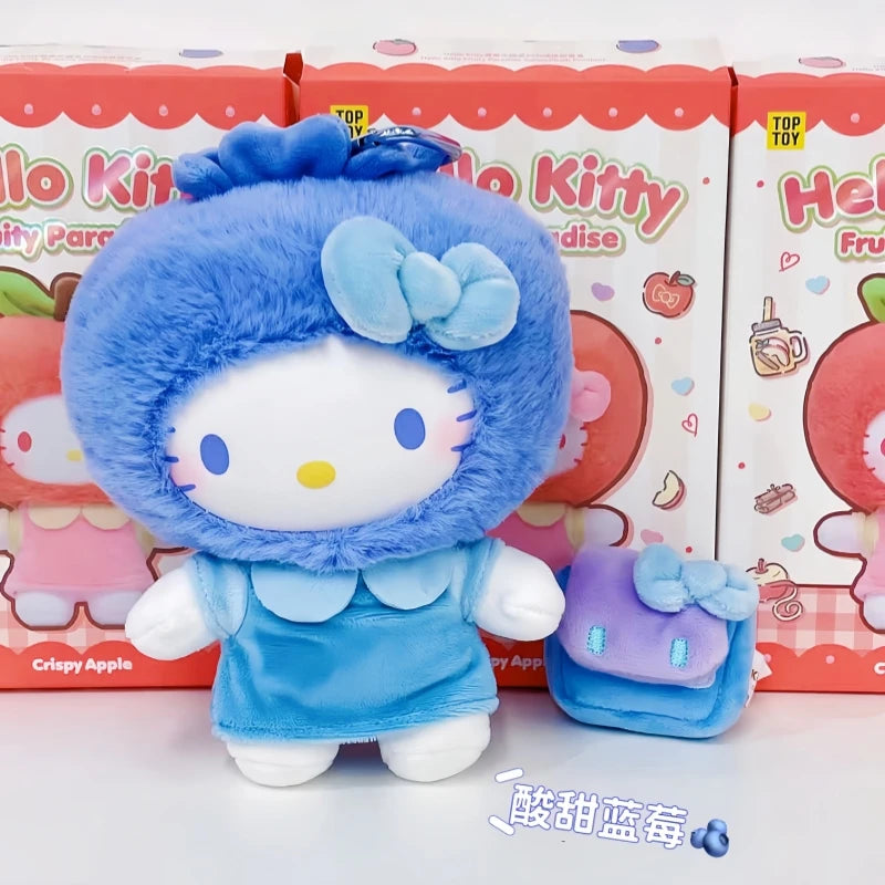 Authentic New TOPTOY Hello Kitty Fruity Paradise Series Plush Blind Box Anime Pendant Cartoon Pendant Doll Guess Bag Girl Gift
