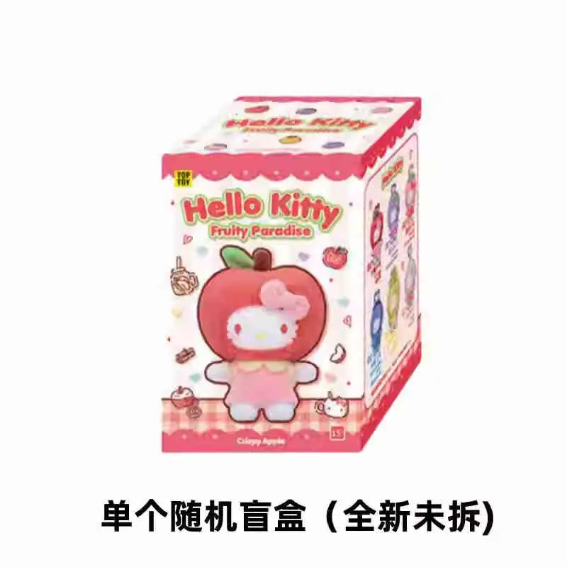 Authentic New TOPTOY Hello Kitty Fruity Paradise Series Plush Blind Box Anime Pendant Cartoon Pendant Doll Guess Bag Girl Gift
