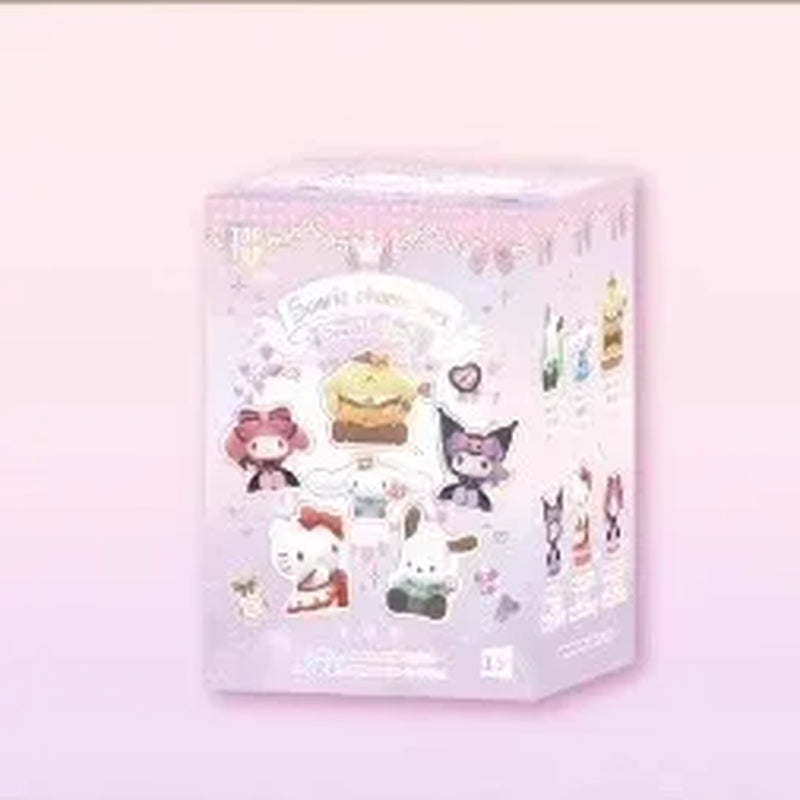 Sanrio Kuromi Family Sweetheart Candy Series Blind Box Hello Kitty My Melody Decoration Trend Toy Figure Children Birthday Gift