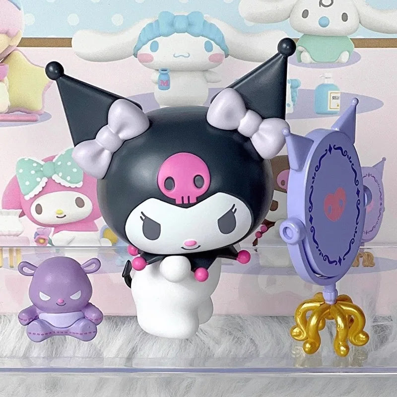 New Genuine Sanrio Characters Cozy Time Series Blind Box Model Hello Kitty Kuromi Melody Collectibles Trendy Toys Girl Kids Gift