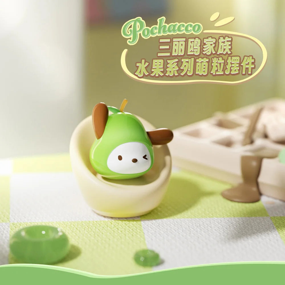 Genuine  Family Fruit Series Blind Bag Ornaments Toy Anime Figures Kuromi Pochacco Hellokitty Mysterious Box for Kids Toys
