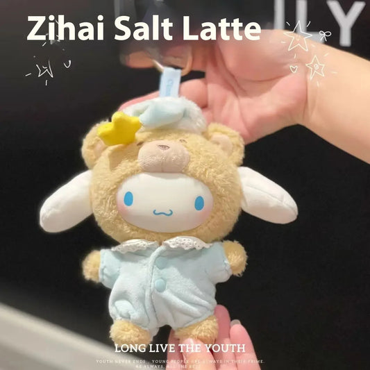 High Quality 1:1 Sanrio Characters Latte Baby Series Kuromi Kittycat Velvet Doll Blind Box Pendant Accessories Birthday Gift