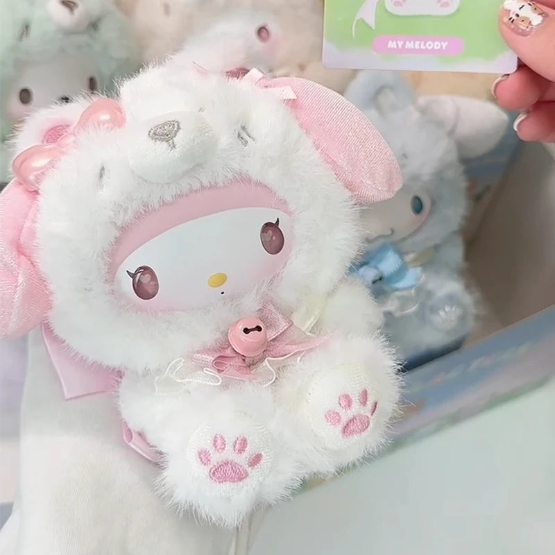 Sanrio Characters Fox Island Blind Box Cinnamoroll Kuromi Vinly Plush Pendants Surprise Box My Melody Anime Doll Mystery Bag Toy