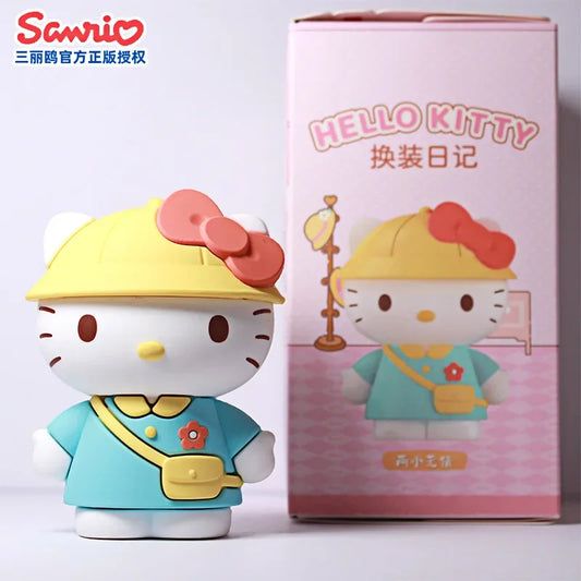 Sanrio Hello Kitty Blind Box Specified Design Princess Dress up Diary Series Anime Action Figure Toy Dressing Birthday Gift Toy