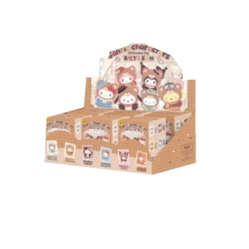 2025  Character Afternoon Tea Series Vinyl Mystery Blind Box British Style Kuromi Melody Surprise Hello Kitty Doll Toy Gif